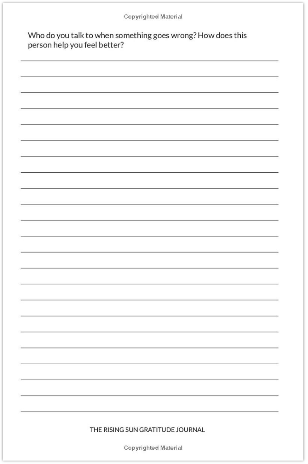 Rising Sun Gratitude Journal