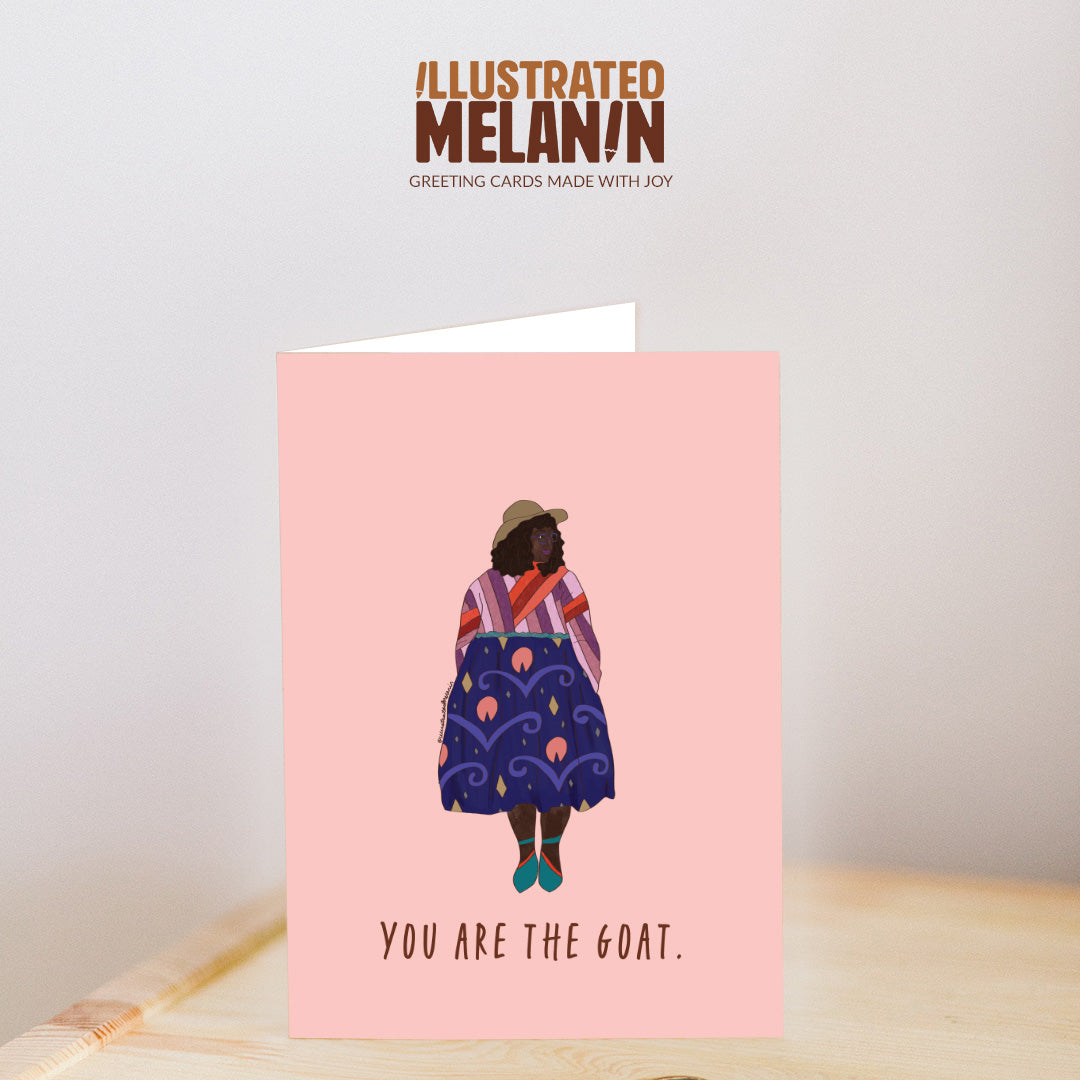 You are the GOAT Greeting Card
