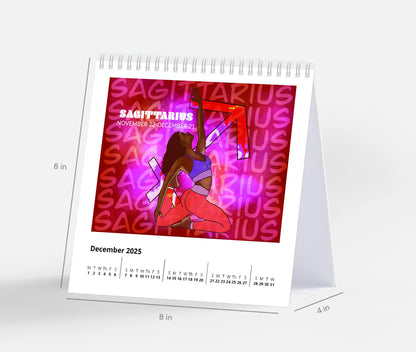 2025 Zodiac Wall or Desk Calendars
