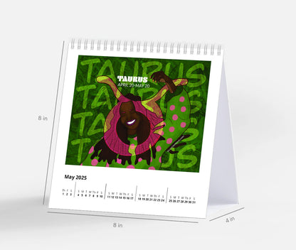 2025 Zodiac Wall or Desk Calendars