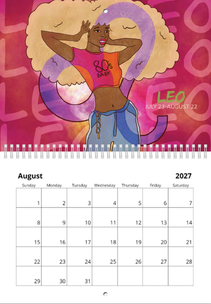 2027 Zodiac Wall Calendars: PREORDER