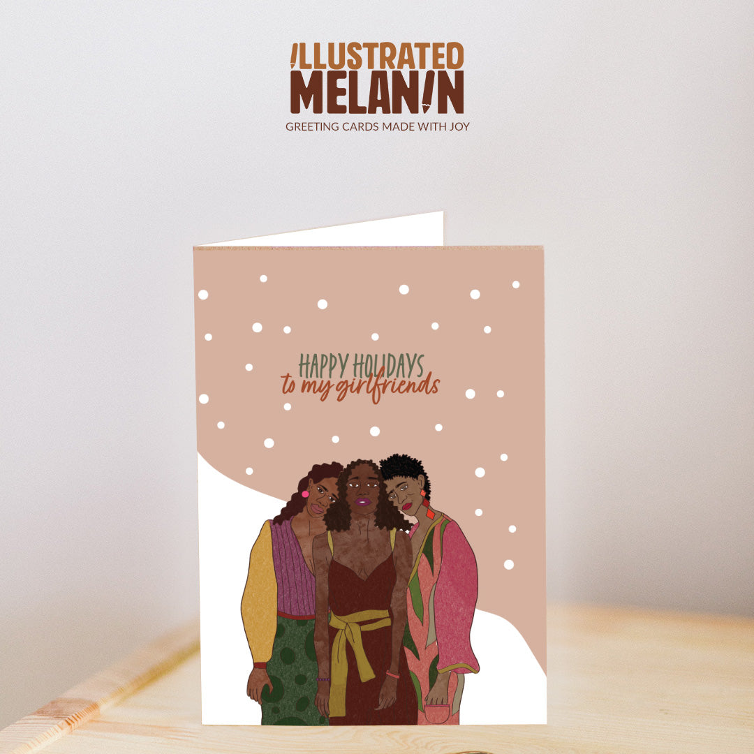 Happy Holidays to My Girlfriends Greeting Card