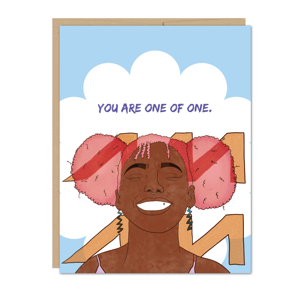 You Are One of One Aquarius Zodiac Greeting Card