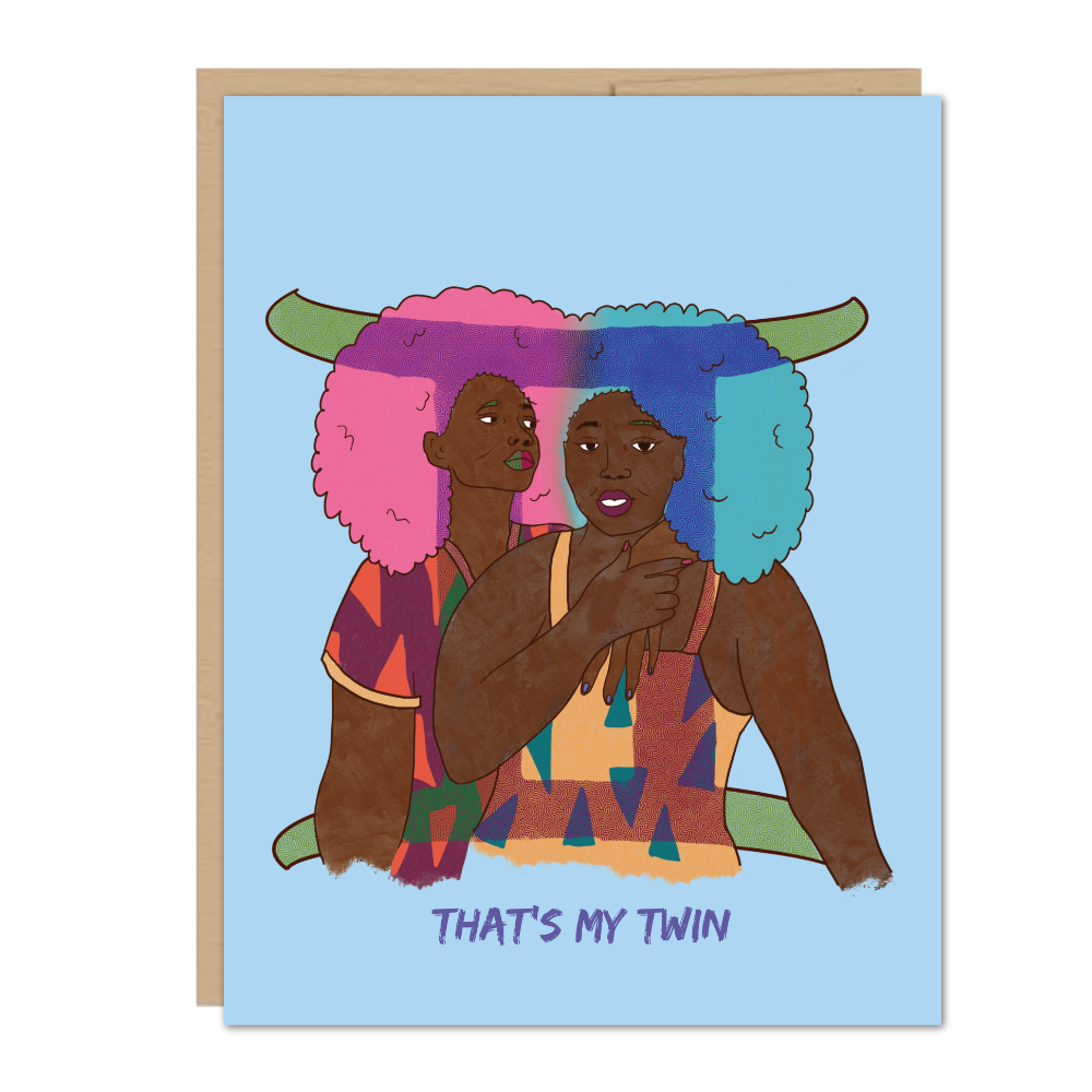 That’s My Twin Gemini Zodiac Greeting Card