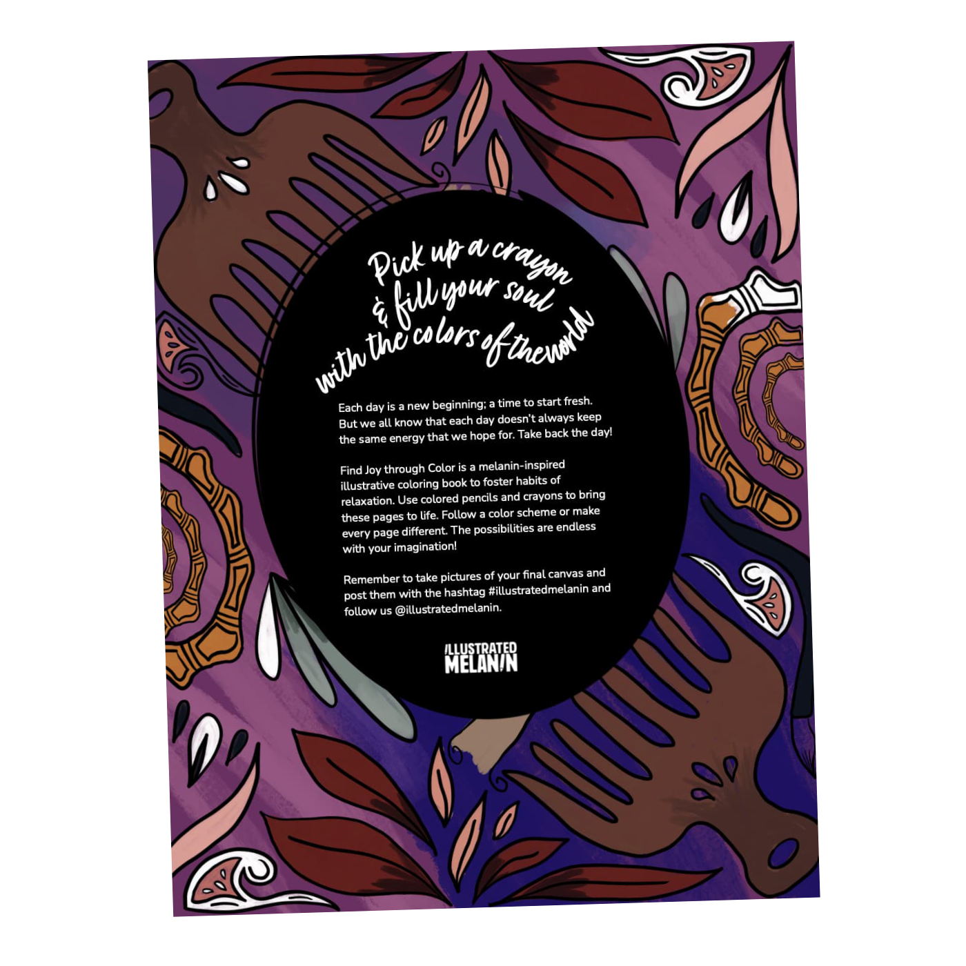Find Joy Through Color: A Melanin- Filled Coloring Book