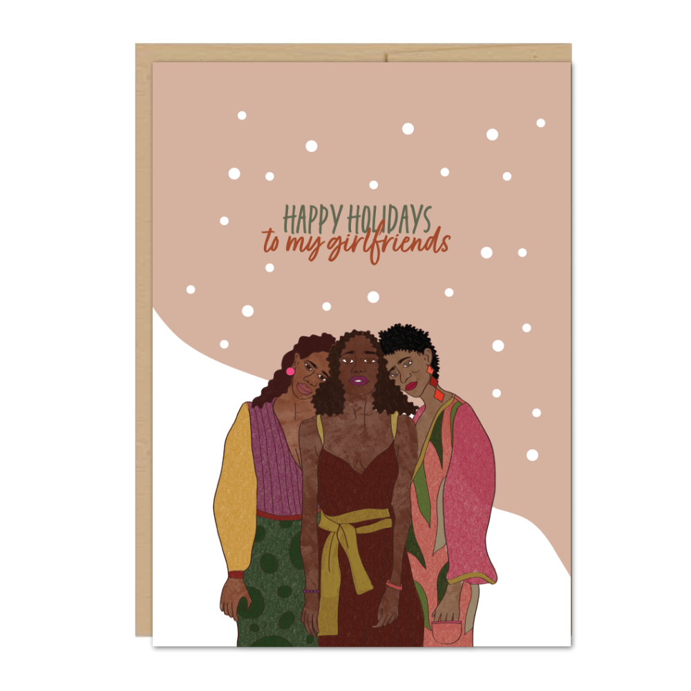 Happy Holidays to My Girlfriends Greeting Card