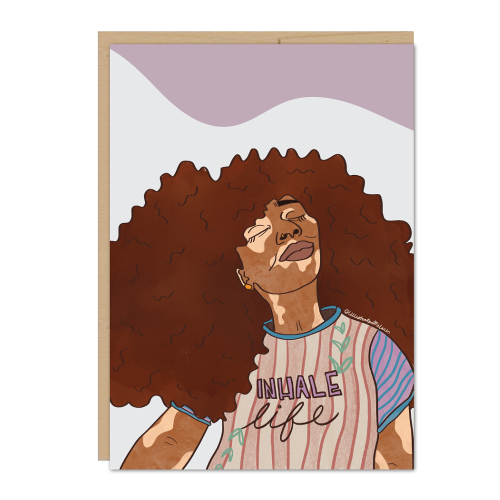 Inhale Life Greeting Card