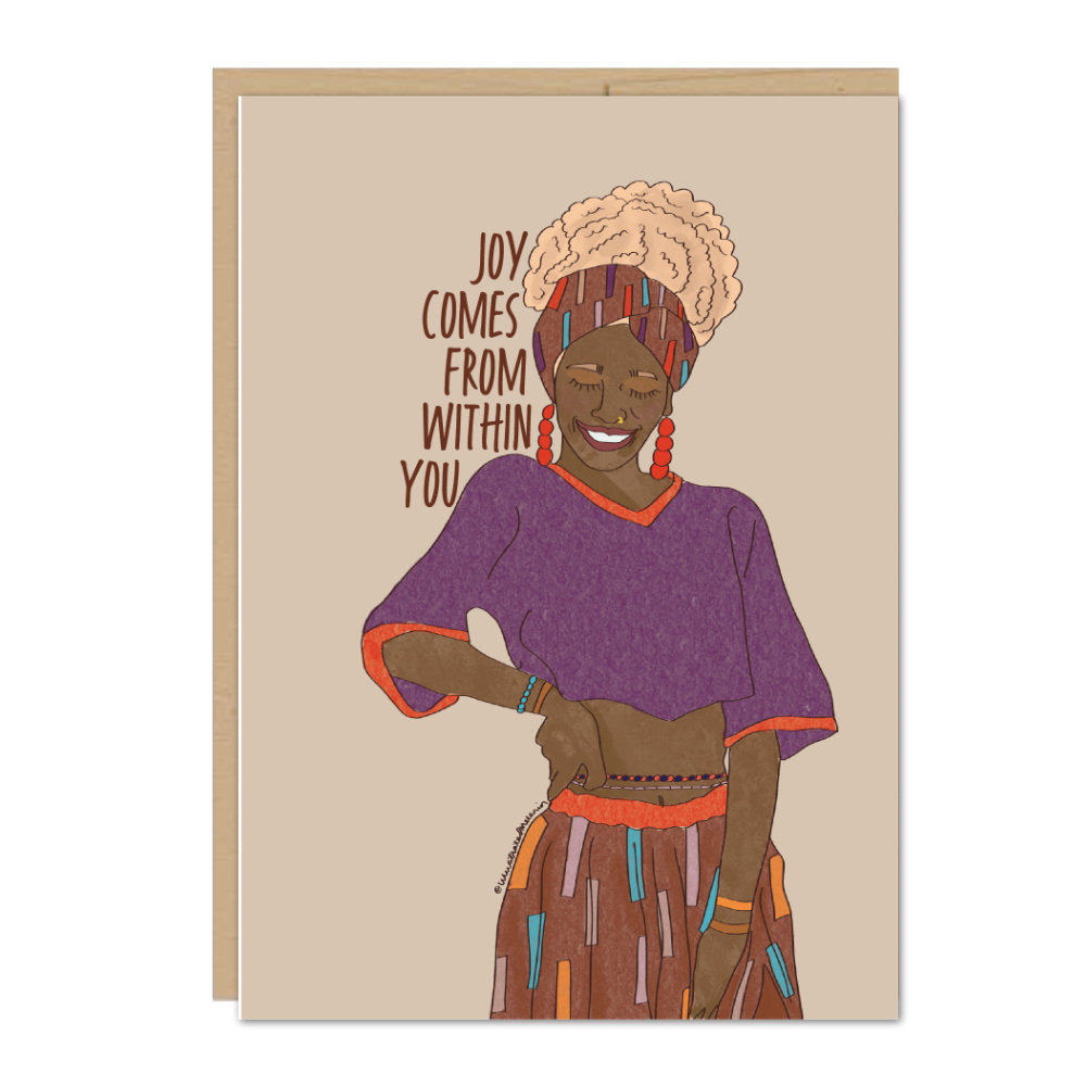 Joy Comes from Within Greeting Card