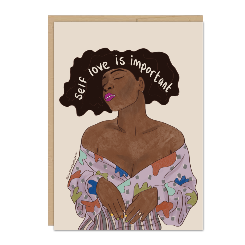 Self Love is Important Greeting Card