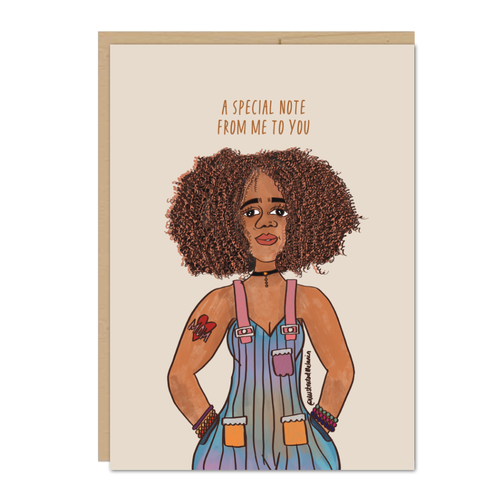 A Special Note from Me to You Greeting Card