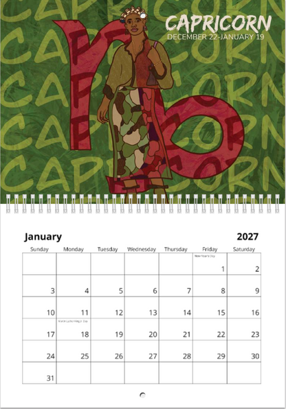 2027 Zodiac Wall Calendars: PREORDER