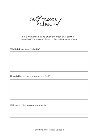 Journal for Mindfulness: A Re-Imagined Edition