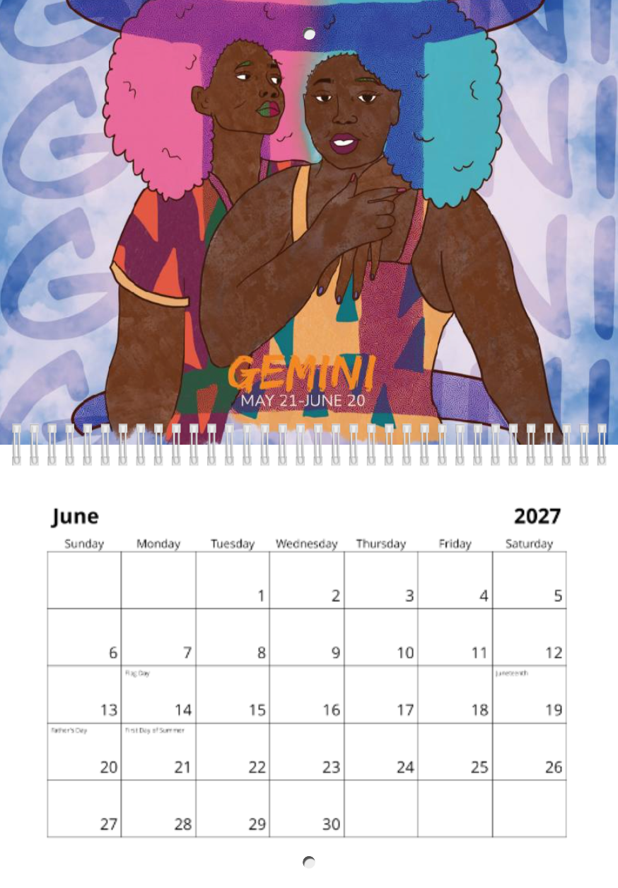 2027 Zodiac Wall Calendars: PREORDER