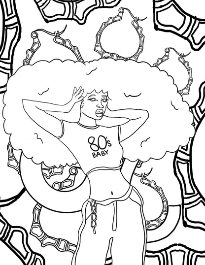 Find Joy Through Color: A Melanin- Filled Coloring Book