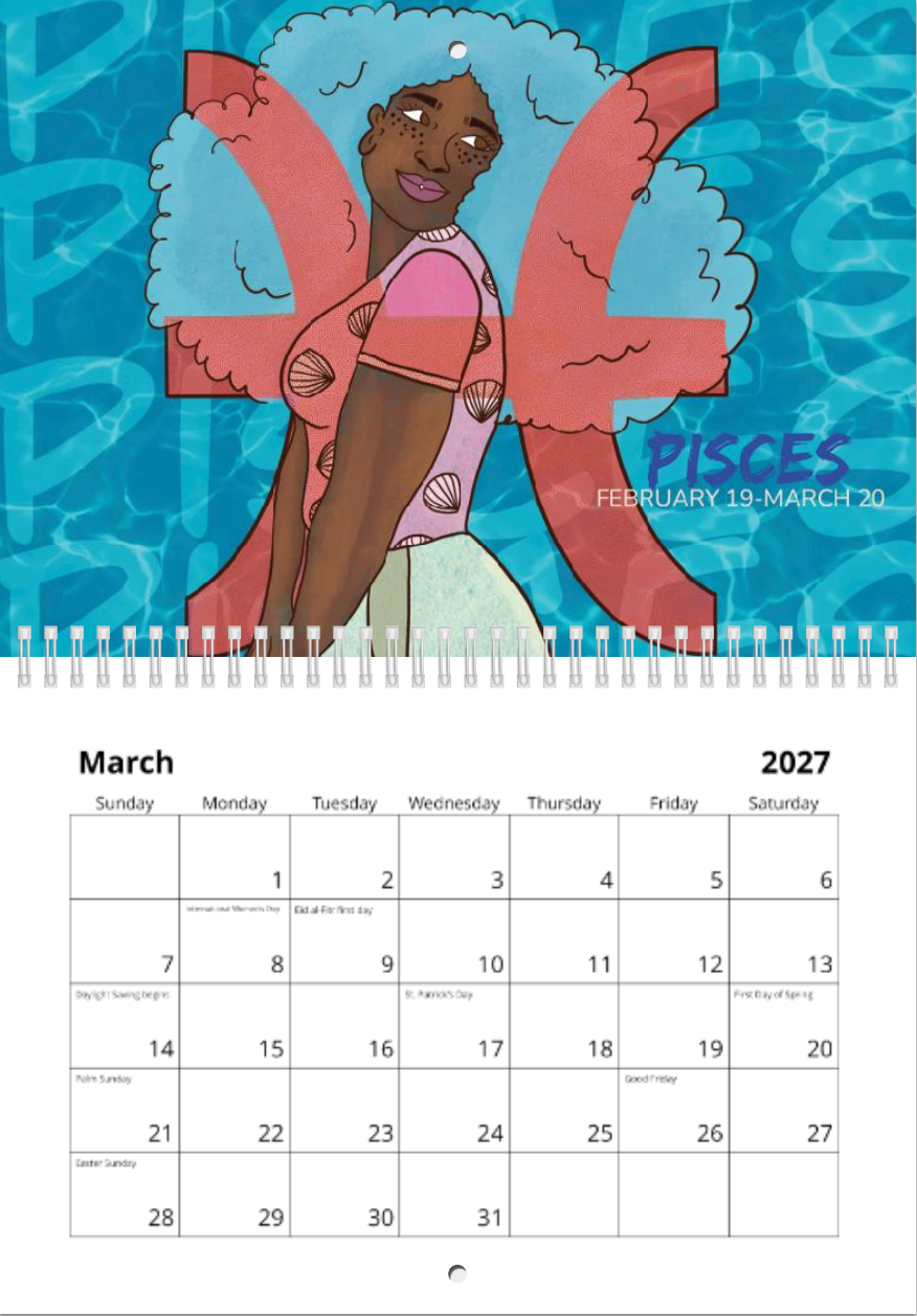 2027 Zodiac Wall Calendars: PREORDER