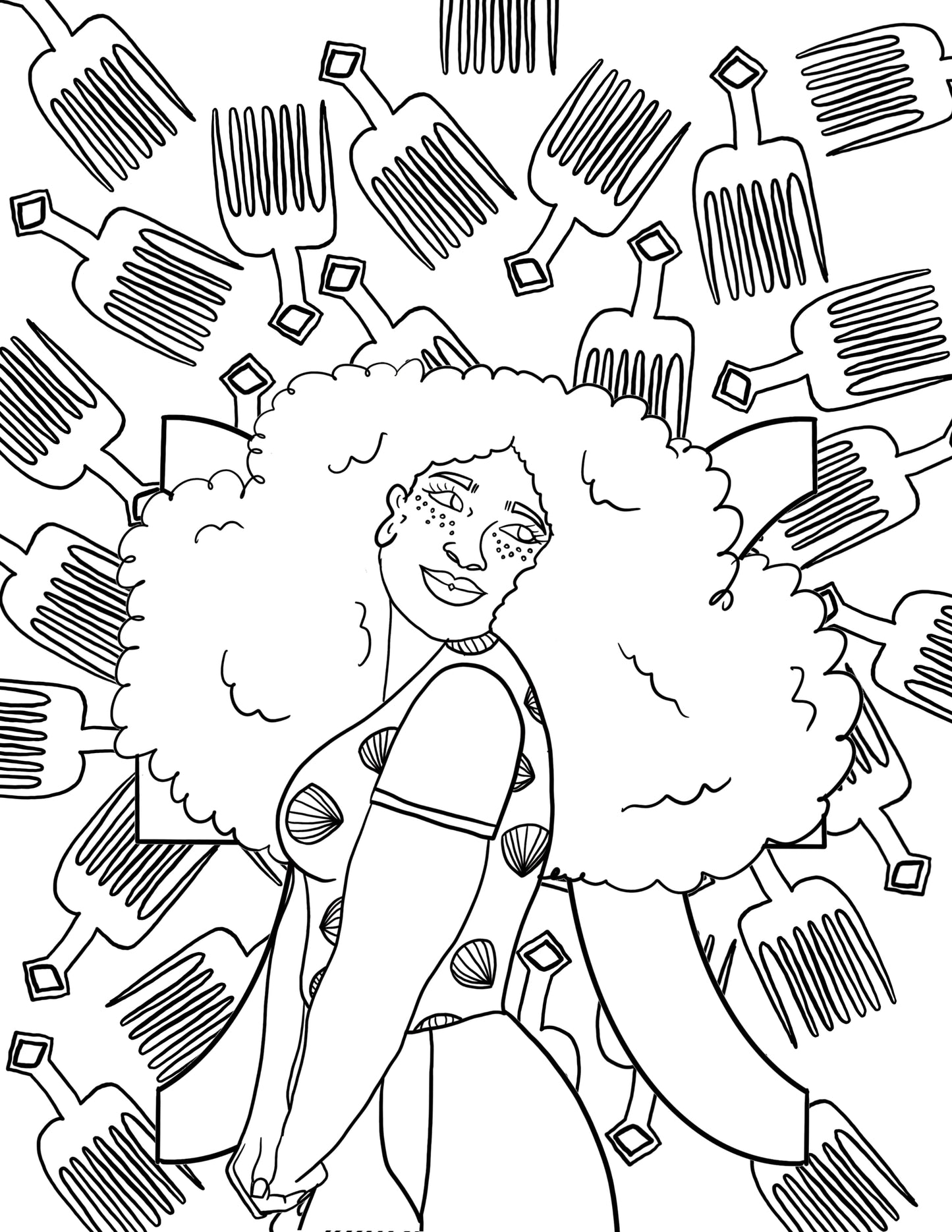 Find Joy Through Color: A Melanin- Filled Coloring Book