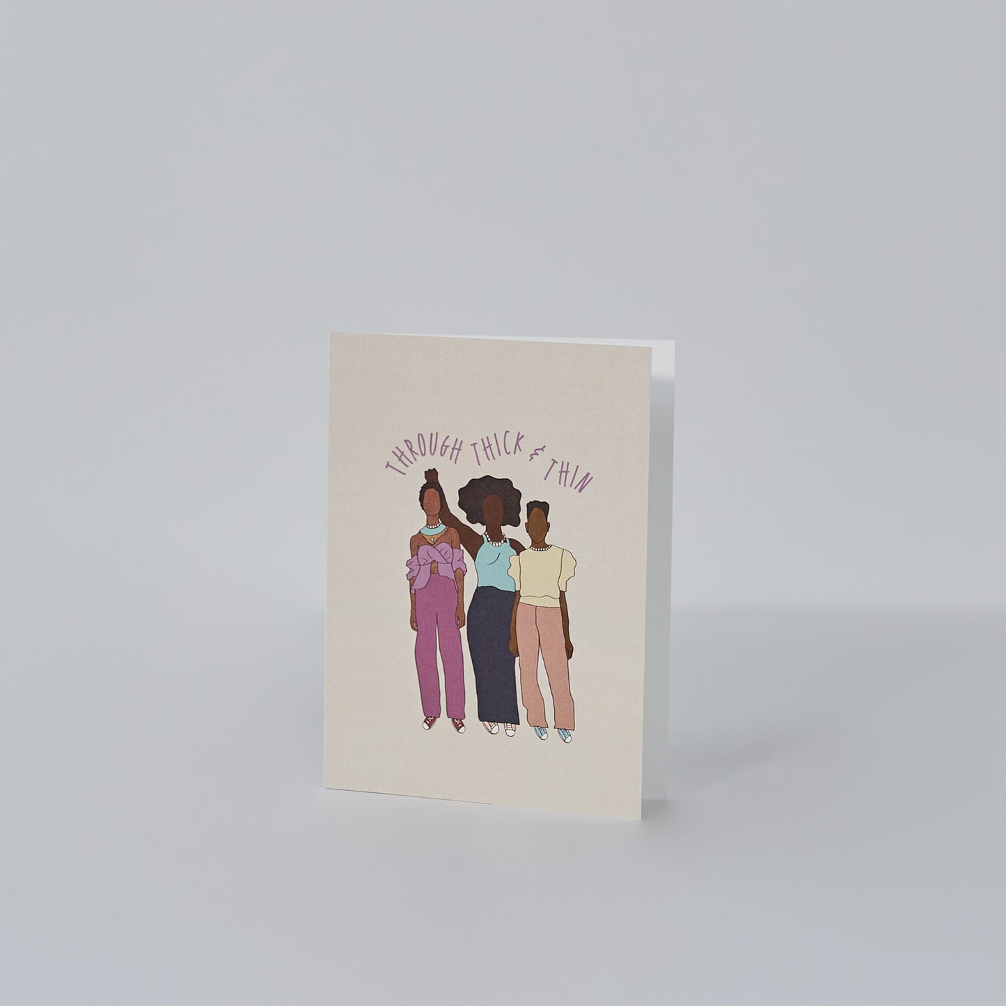 Through Thick and Thin Greeting Card