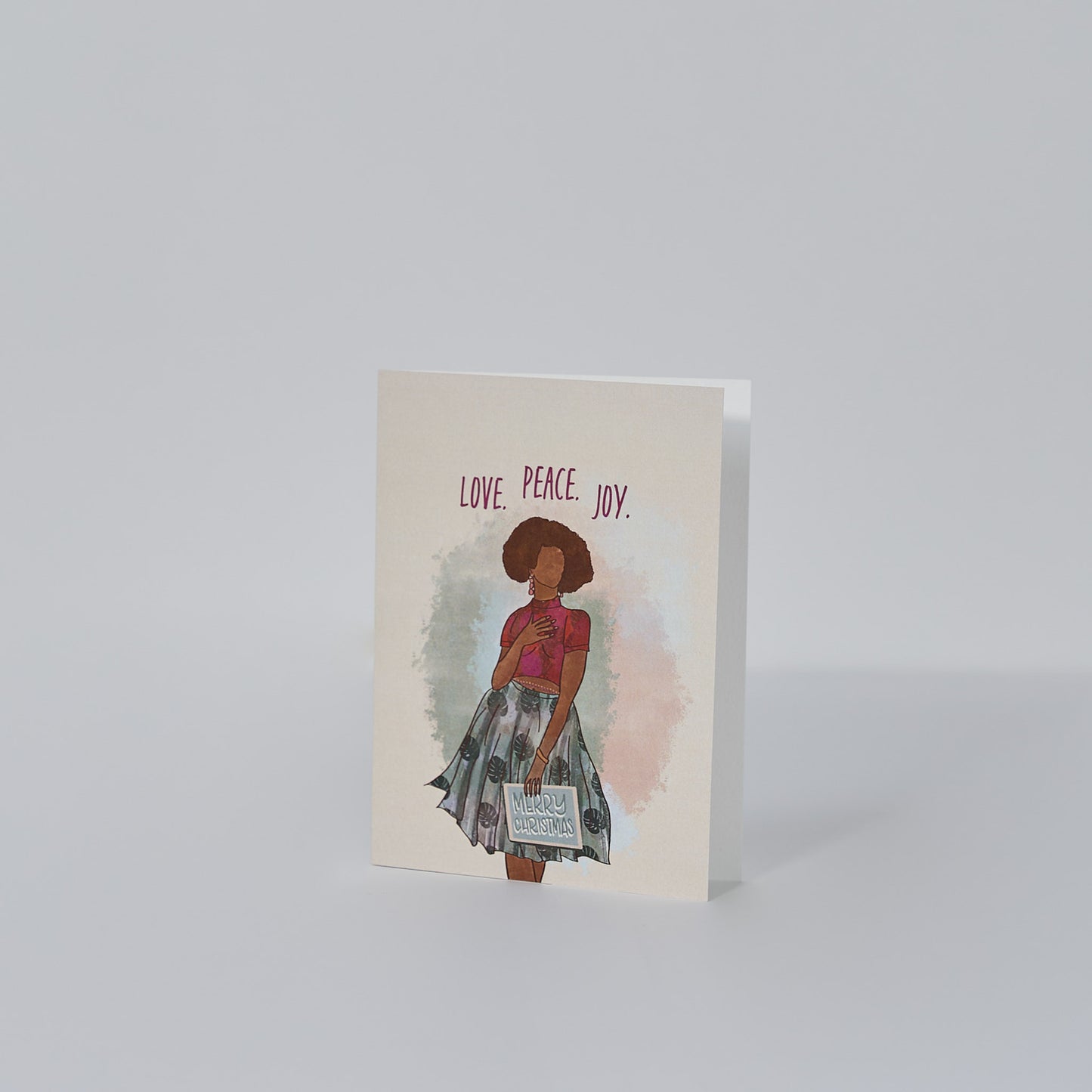 Love Joy Peace Holiday Greeting Card